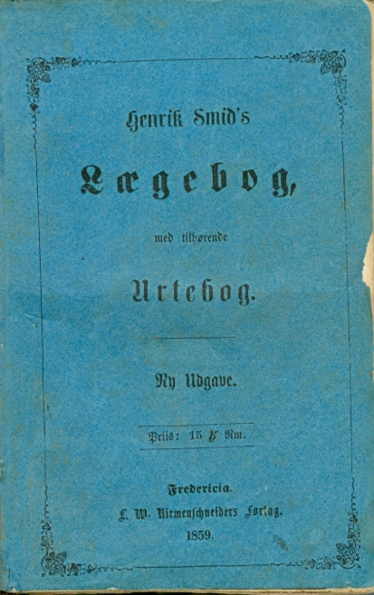 Forside Henrik Smids Lægebog 1859